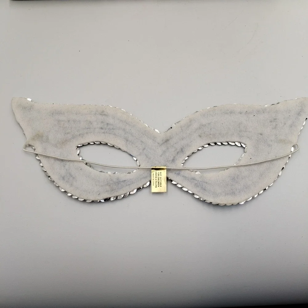 Russ Berrie Masquerade Magic Sequin Eye Mask Vintage Lot of 4 Costume Mardi Gras